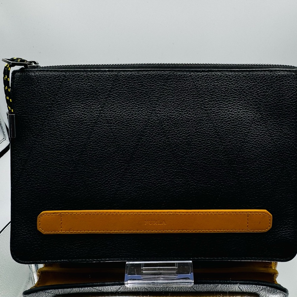 Furla Black and yellow Men's clutch